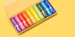 Батарейки алкалиновые Xiaomi ZI7-AAA Rainbow Colors AA701 (упаковка 10 шт)