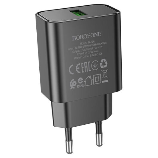 Зарядное устройство Borofone BA72A QC 3.0 18W