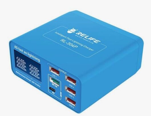 Многофункциональное зарядное устройство RELIFE RL-304P (6 портов)
