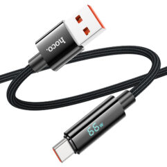 HOCO кабель U125 Type-C с дисплеем 66W