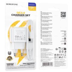 Зарядное устройство Borofone BAS42A +micro, Q3.0