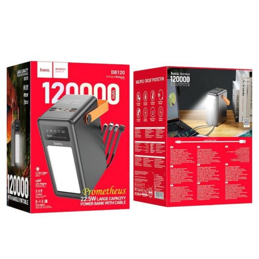 Внешний аккумулятор Power Bank HOCO DB120 (120000 mAh) 22.5W
