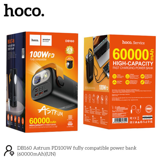 Внешний аккумулятор Power Bank HOCO DB160 (60000 mAh) 100W