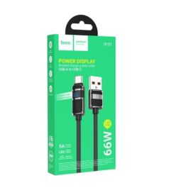HOCO кабель U137 Type-C с дисплеем 66W