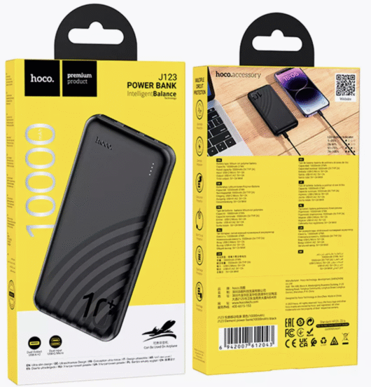 Внешний аккумулятор Power Bank HOCO J123 (10000 mAh)