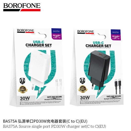 Зарядное устройство Borofone BAS75A PD30W type-c - type-c