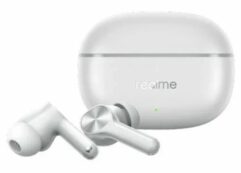 Наушники беспроводные Realme (Оригинал) T200 Lite (RMA2415-A) серебро